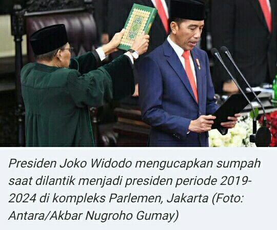 Resmi! Jokowi - Ma'ruf Amin Pimpin Indonesia